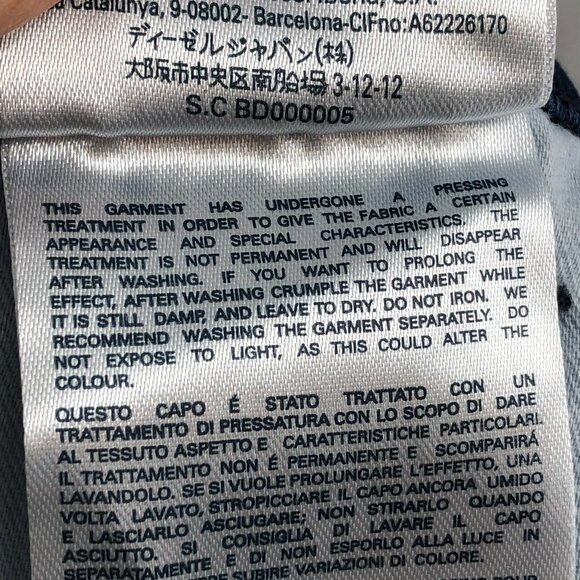 Diesel Grace Super slim Skinny low waist Stretch Dark wash jeans size W27 X L32 - Picture 13 of 15